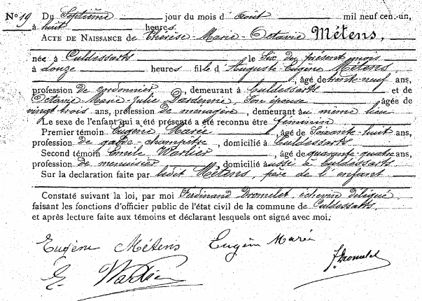 Métens Térèse-Marie-Octavie