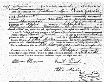 Champenois Guillaine-Marie
