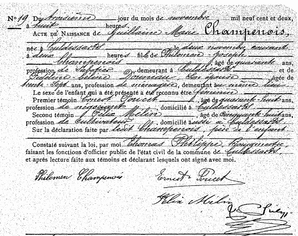 Champenois Guillaine-Marie