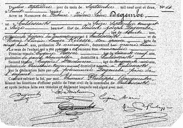 Degembe Fortuné-Isidore-léon