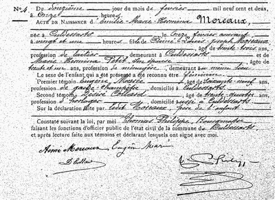 Moreaux Émilie-Marie-Hermina