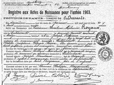 Royaux Lucienne-Ursuline-Mélanie