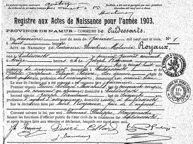 Royaux Lucienne-Ursuline-Mélanie