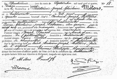 Métens Antoine-Joseph-Ghislain