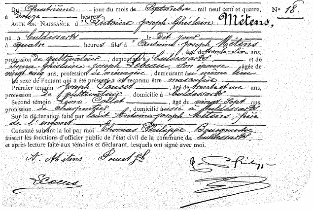 Métens Antoine-Joseph-Ghislain