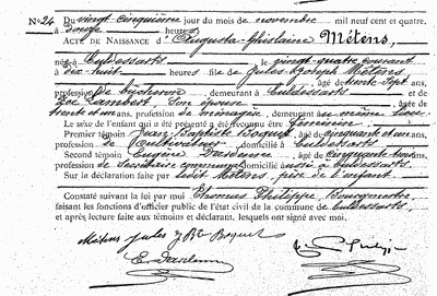 Métens Augusta-Ghislaine
