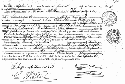 Hologne Claire-Philomène