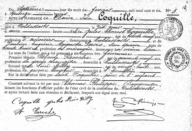 Coquille Claire-Ida