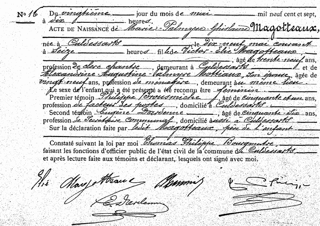 Magotteaux Marie-Palmyse-Ghislaine