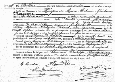 Masson Marguerite-Marie-Octavie-Ghislaine