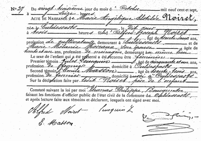Noiret Marie-Angélique-Clotilde