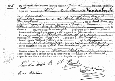 Vandenbosch Émilia-Marie-Françoise
