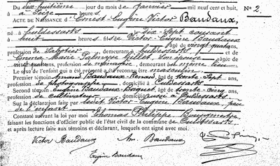 Baudaux Ernest-Eugène-Victor
