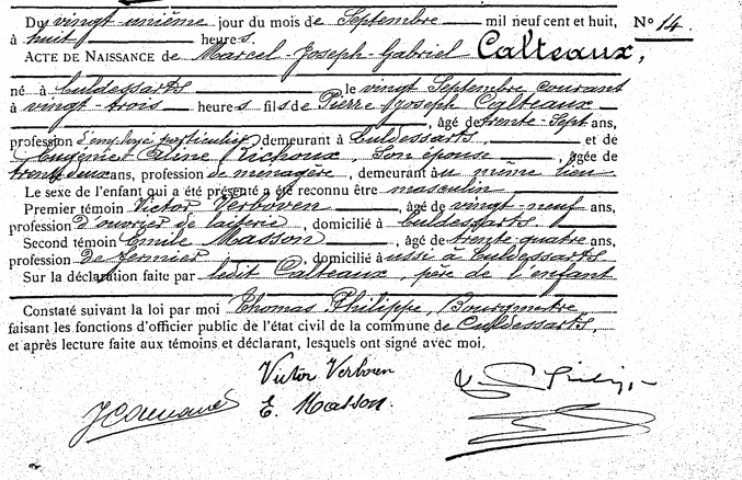 Calteaux Marcel-Joseph-Gabriel