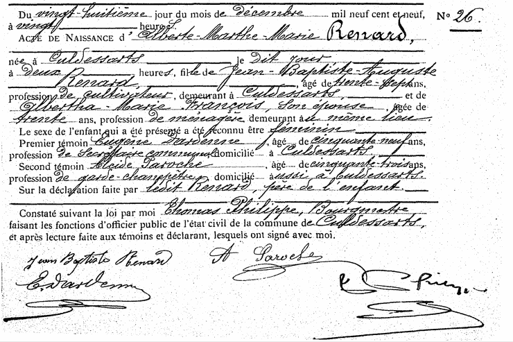 Renard Alberte-Marthe-Marie