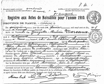 Moreaux Georgette-Andréa