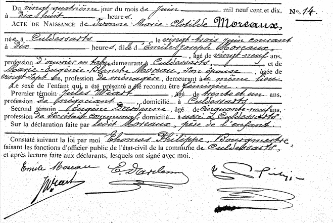 Moreaux Ivonne-Marie-Clotilde