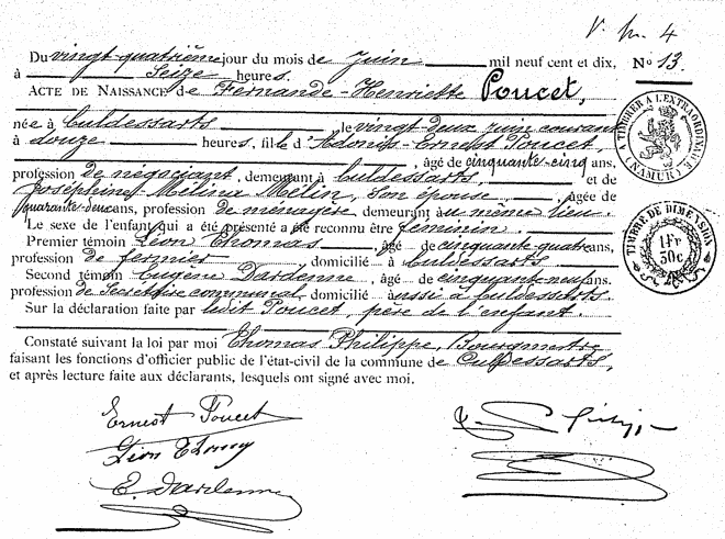 Poucet Fernande-Henriette