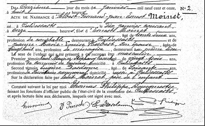Albert Fernand Jean Ernest Moinet