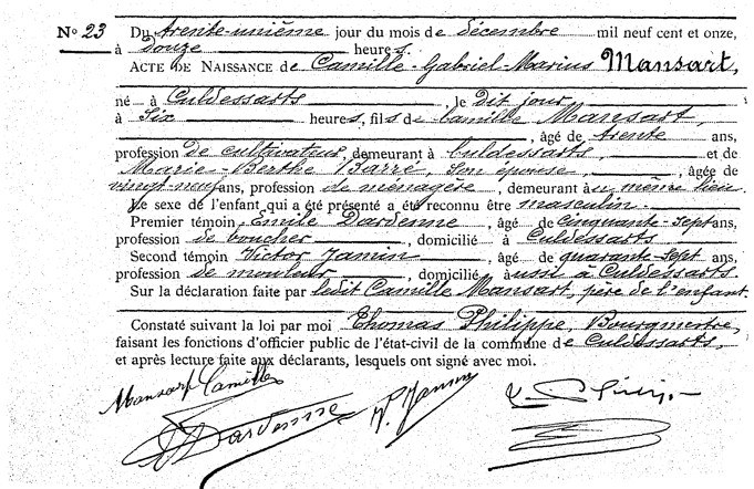 Camille Gabriel Marius Mansart