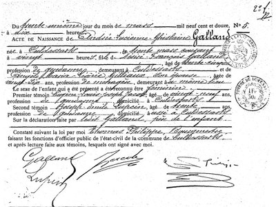 Andrée Lucienne Ghislaine Galland