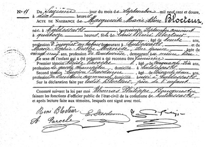 Marguerite Marie Aline Blocteur