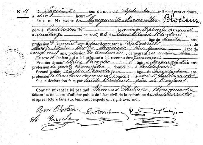 Marguerite Marie Aline Blocteur