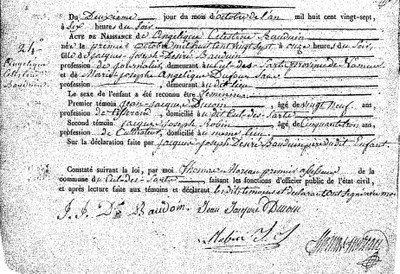BAUDUIN Angélique Celestine