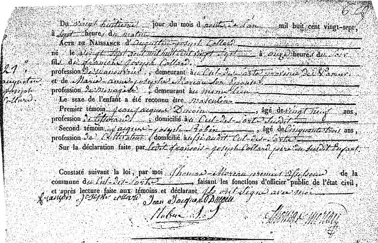 COLLARD Augustin Joseph