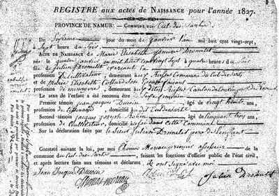 DROMELET Marie Elisabeth