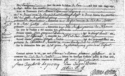 LEPORCQ Marie Clémence