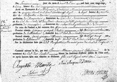 MANISE Mélanie fortunée