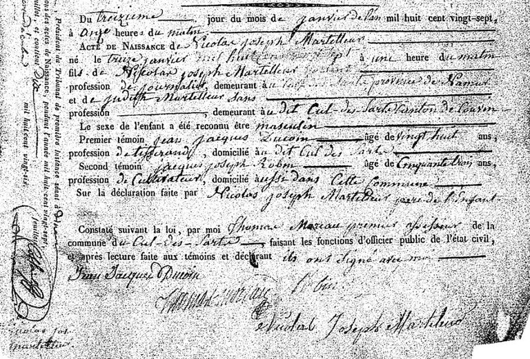 MARTELLEUR Nicolas Joseph