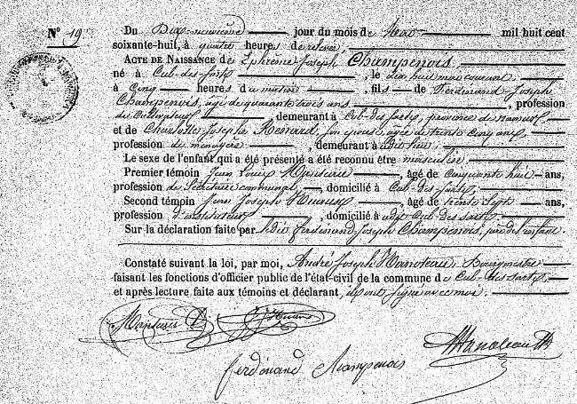 Champenois Ephrème-Joseph