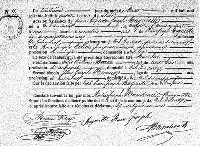 Magniette Jean-Baptiste-Joseph