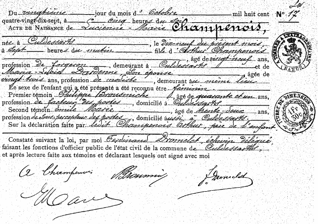 Champenois Lucienne-Marie