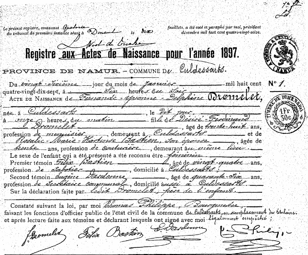 Dromelet Fernande-Yvonne-Delphine