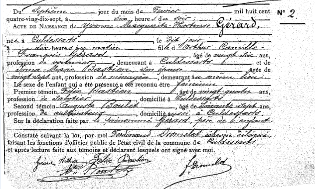 Gérard Yvonne-Marguerite-Hortense