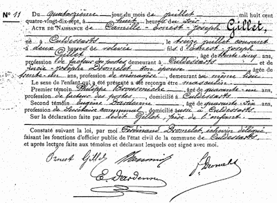Gillet Camille-Ernest-Joseph