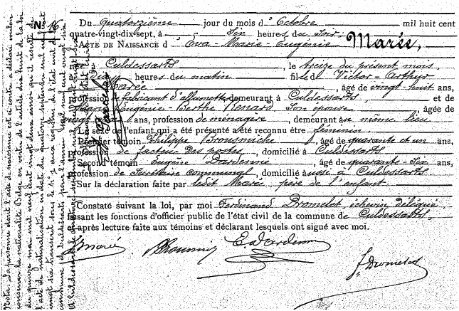 Marée Eva-Marie-Eugénie
