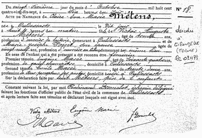 Métens Claire-Eva-Marie