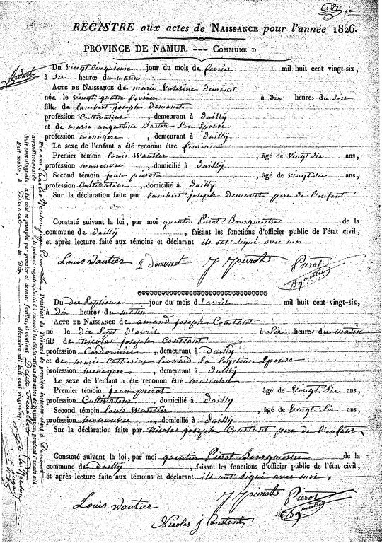 Actes 1 et 2