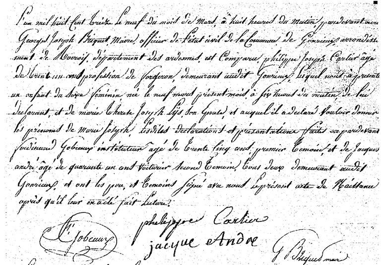 CARLIER Marie Joseph