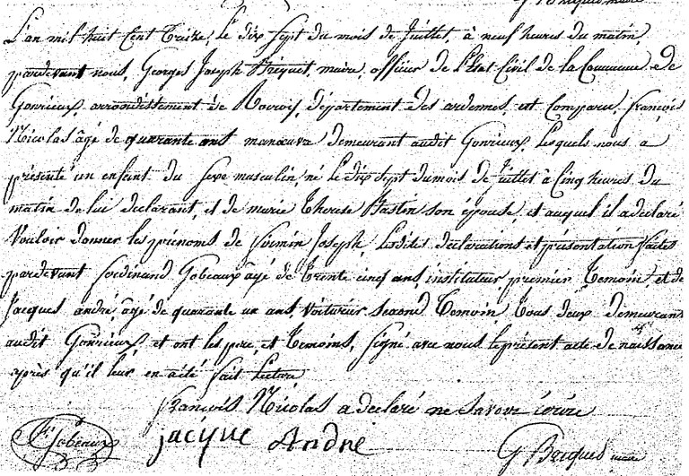 NICOLAS Firmin Joseph