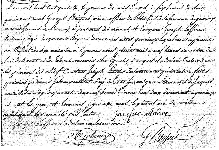 LAFFINEUR Aldof Constant Joseph