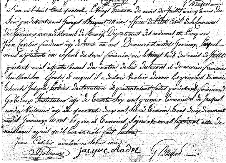CUVELIER Marie Thérèse Joseph