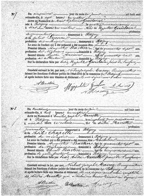Actes de naissance 7 et 8